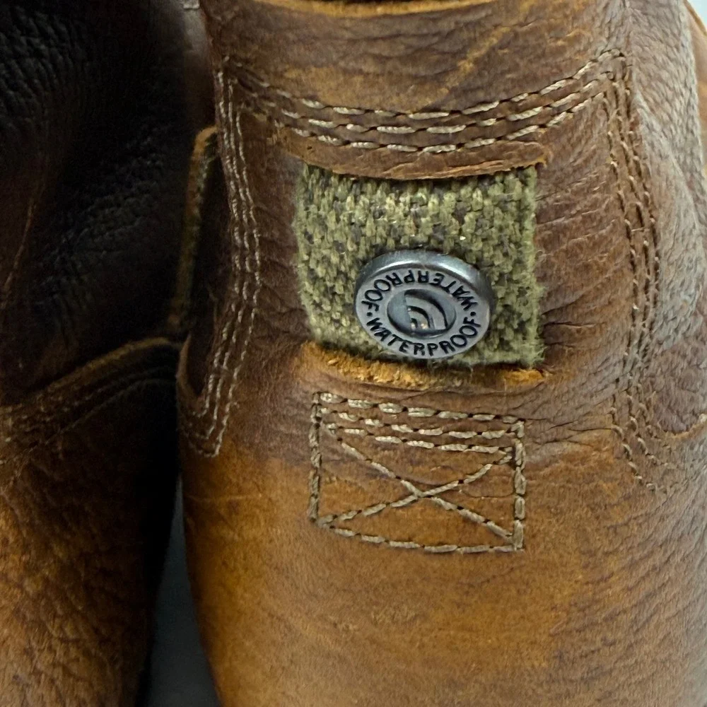 The North Face Ballard Lace Brown Leather Waterproof Primaloft Winter‎ Boots 7.5
